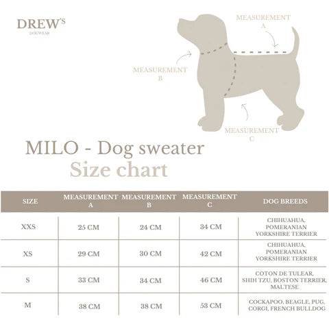 DREW'S DOGWEAR - MILO // Hundepullover aus weichem Teddymaterial – Braun