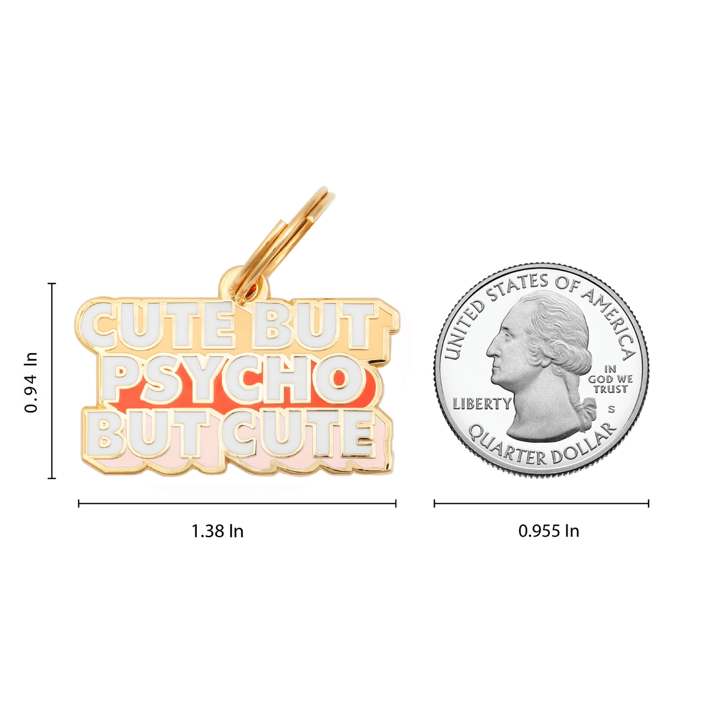 VORBESTELLUNG - Cute But Psycho Pet ID Tag - OSSO BLU