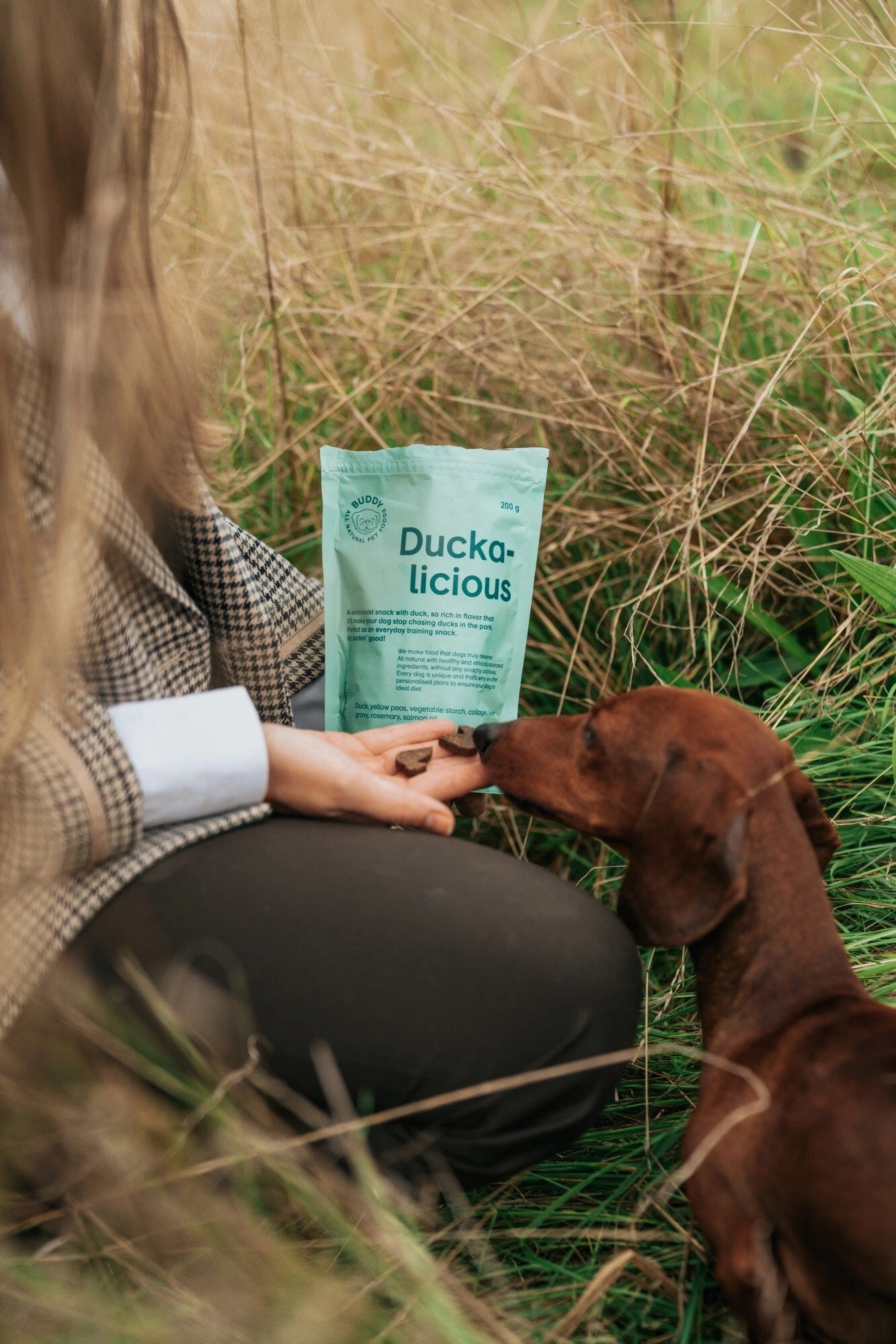 BUDDY - Semi-Moist Hundesnack – Ente & Rosmarin (200g)