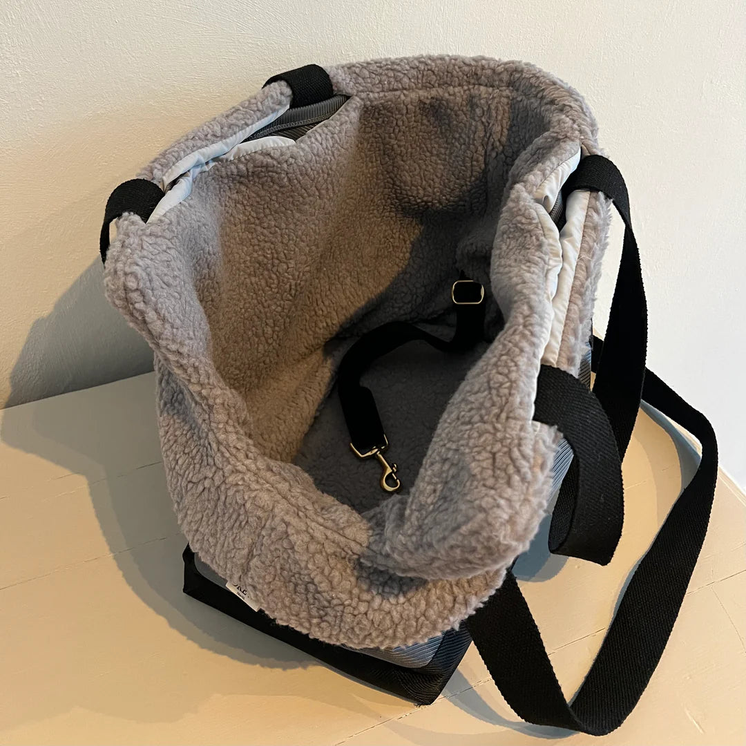 DREW'S DOGWEAR - Otis – Sportliche Hundetasche mit weichem Teddyfleece-Innenfutter