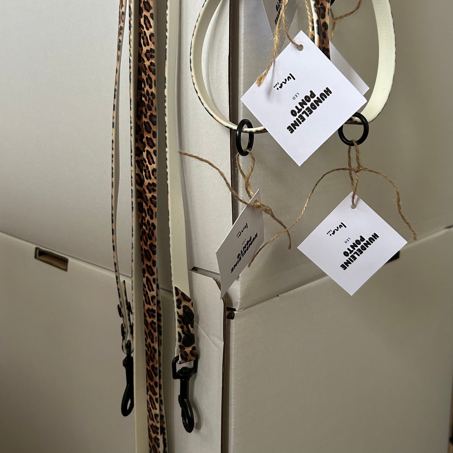 LUNA.LIEBE - Ponto BioThane® Führleine mit Handschlaufe in Leo