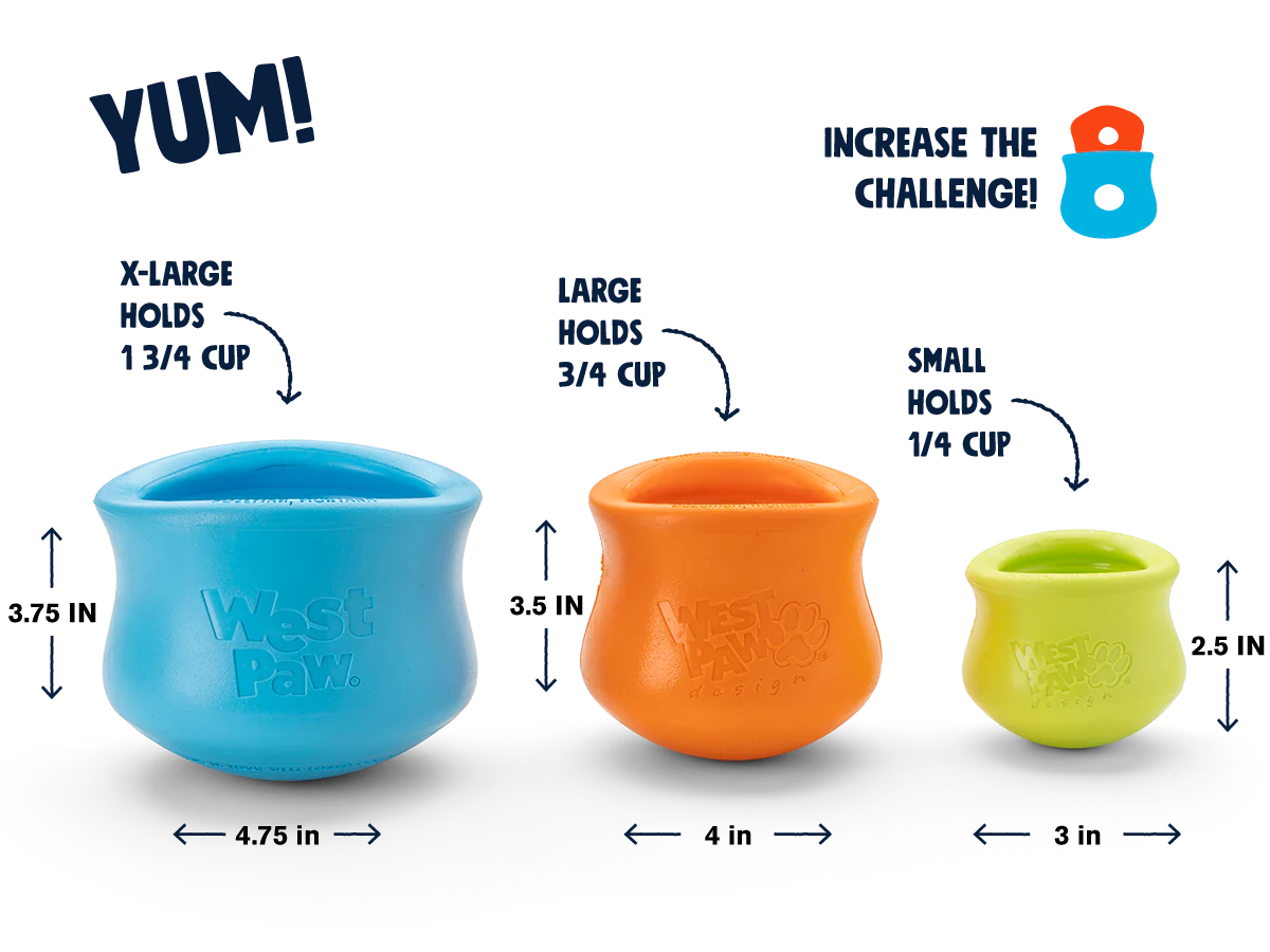 WEST PAW - Toppl® – Intelligenzspielzeug mit Leckerli-Funktion