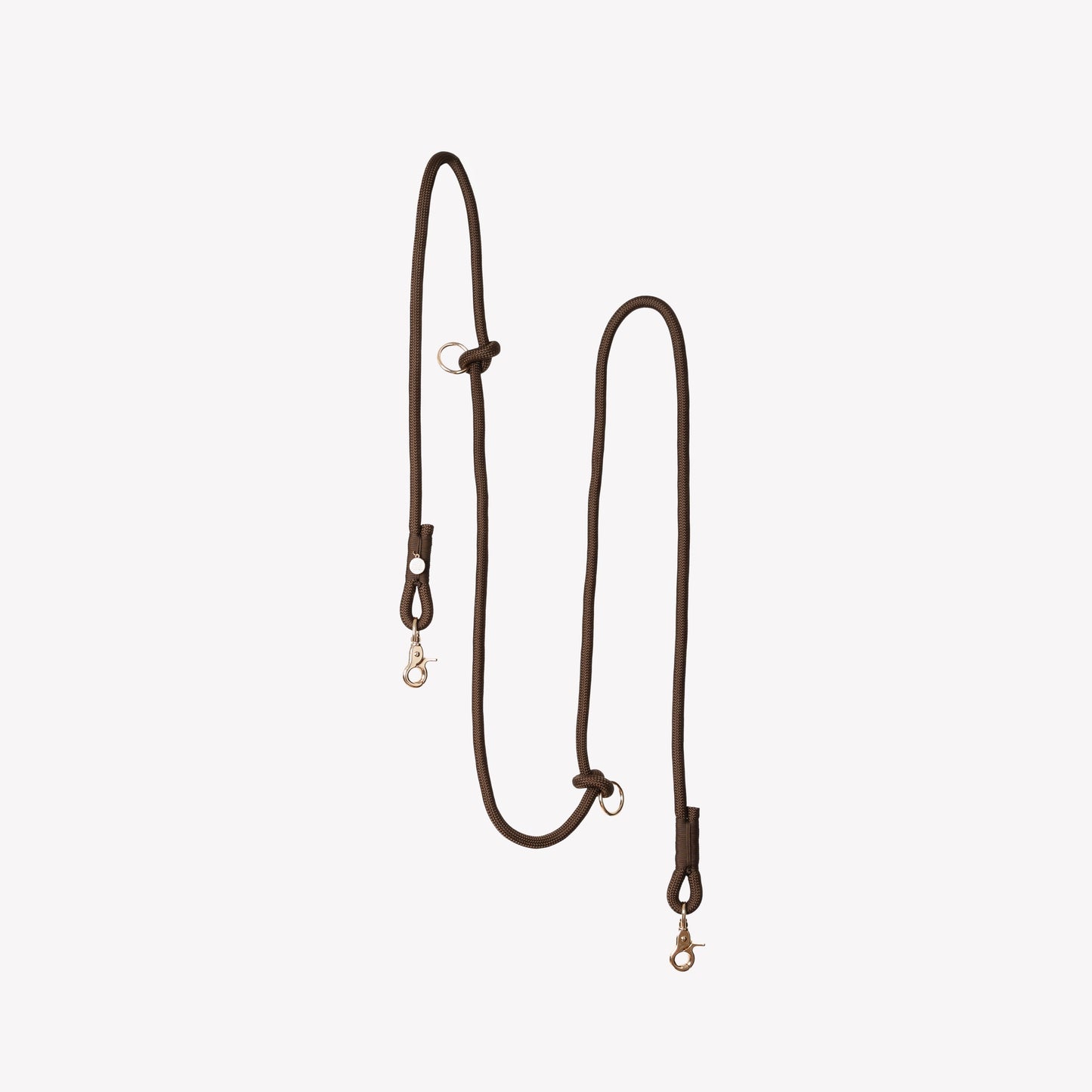 FURLOU - Freihändige geflochtene Hundeleine in Braun