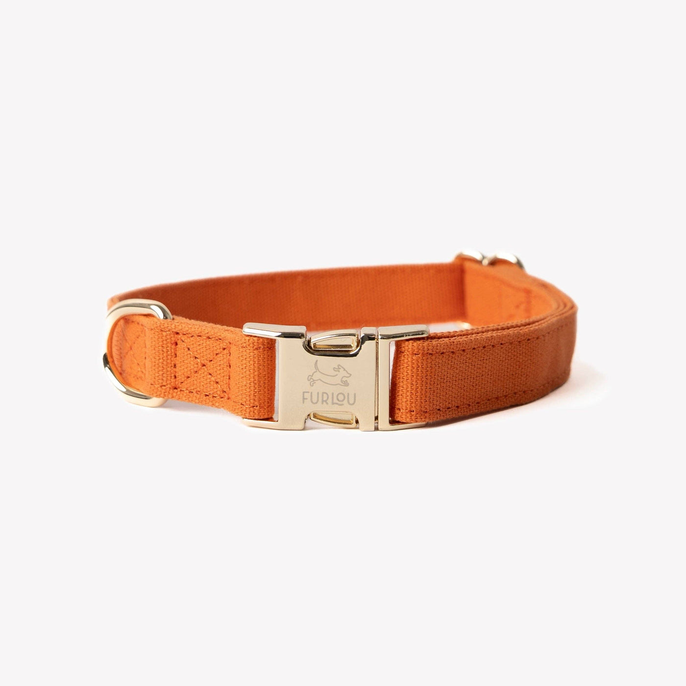 FURLOU – Terracotta Cotton Canvas Dog Collar