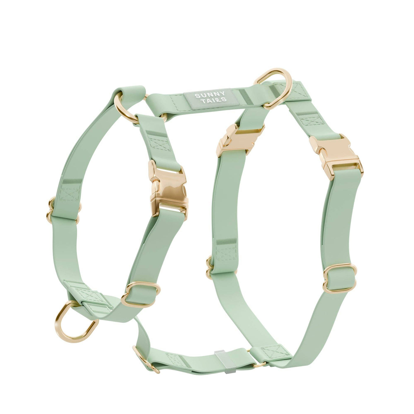 SUNNY TAILS - Waterproof Dog Harness - Pistachio Green