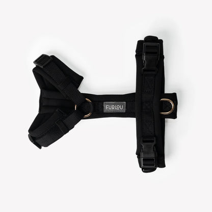 FURLOU – Comfort Hundegeschirr Schwarz - OSSO BLU