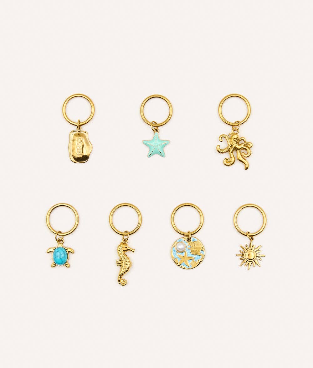 CAFIDE – Charm Set „Seehund Sira“ (7 Stück) - OSSO BLU