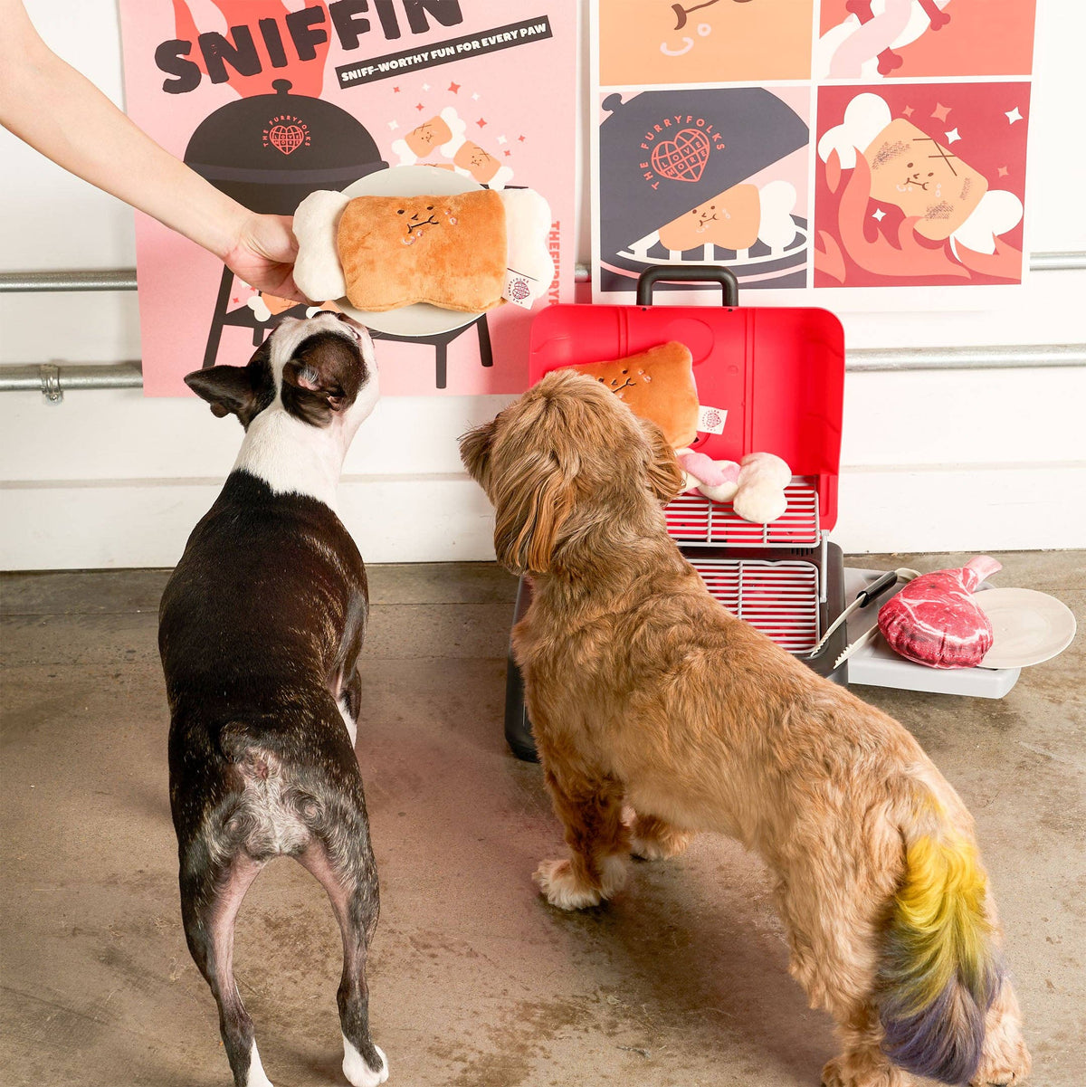 the furryfolks - Knochen Appétit Nasenarbeits-Spielzeug - OSSO BLU