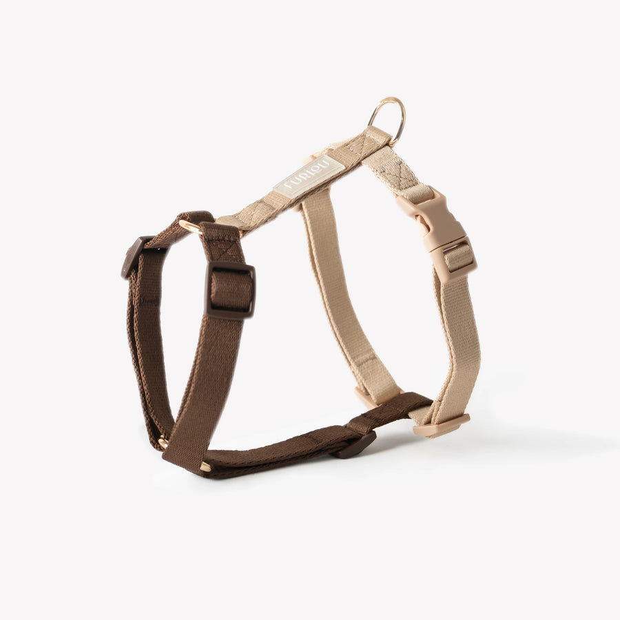 FURLOU - „Brown & Tan“ – Verstellbares Hundegeschirr - OSSO BLU