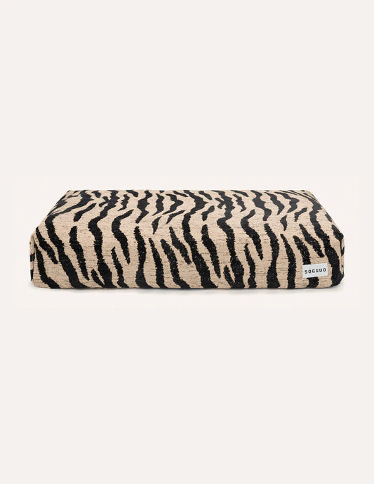 DOGGUO - Zebra Dog Bed – Beige/Black - OSSO BLU