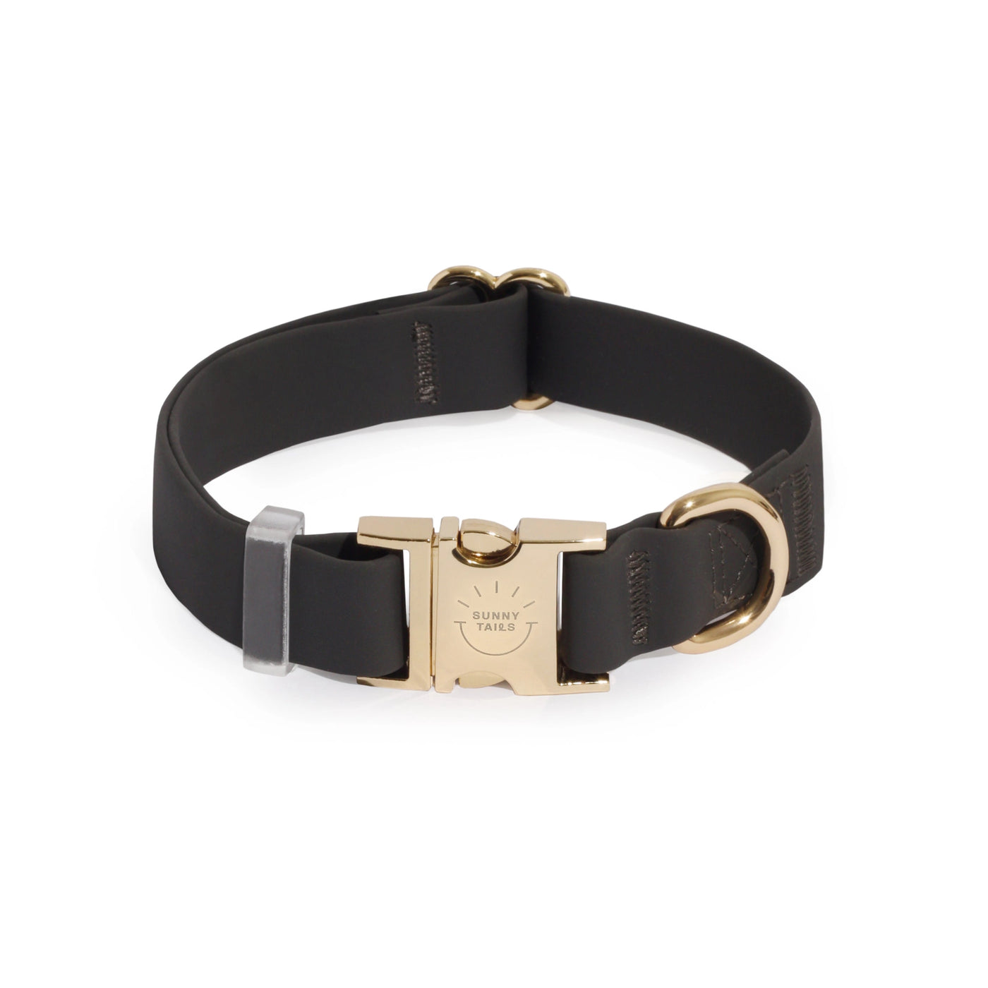 SUNNY TAILS - Waterproof Dog Collar - Ember Black