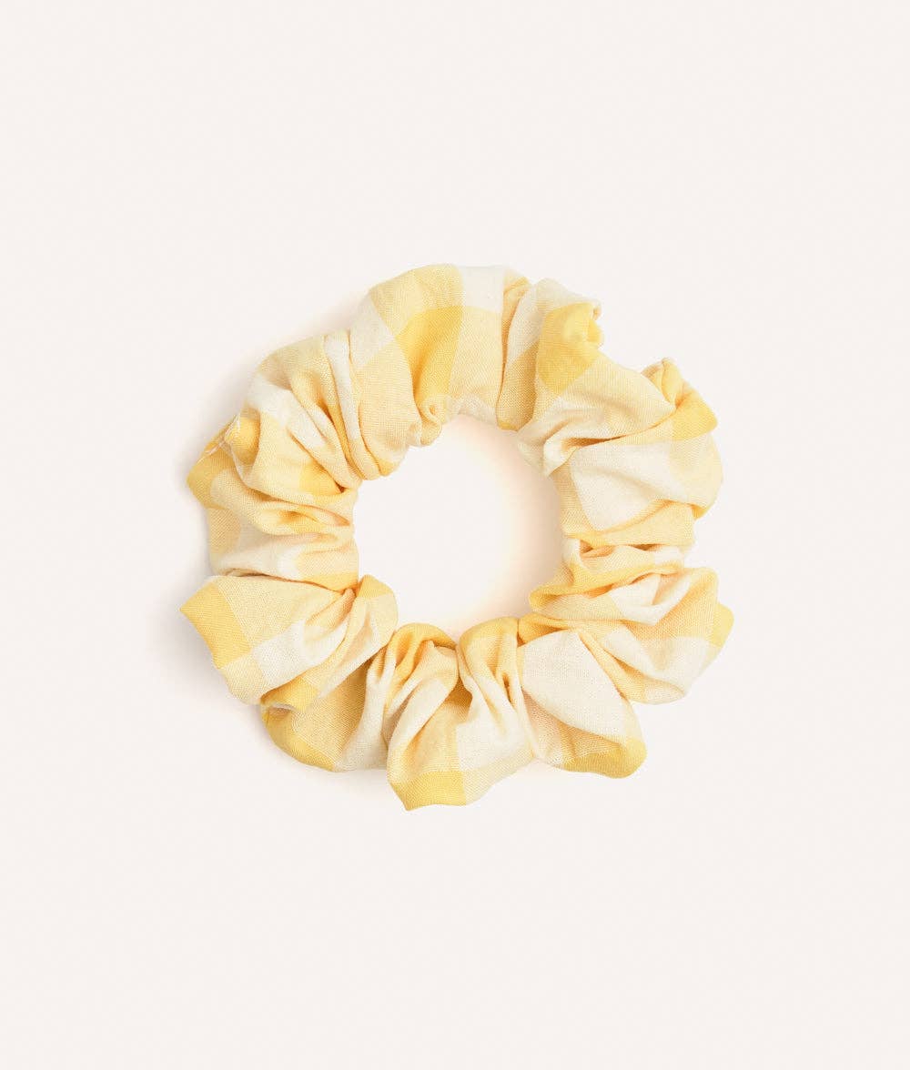 CAFIDE – Scrunchie „Vichy Gelb“ (Noa) - OSSO BLU