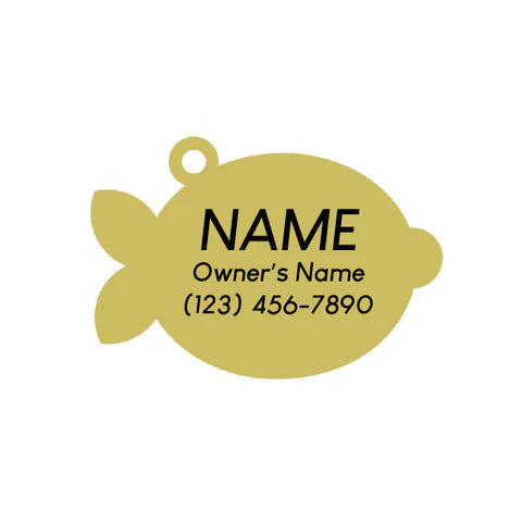 TWO TAILS PET COMPANY - Main Squeeze Pet ID Tag - OSSO BLU