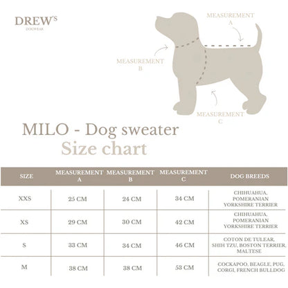DREW'S DOGWEAR - MILO // Hundepullover aus weichem Teddymaterial – Braun