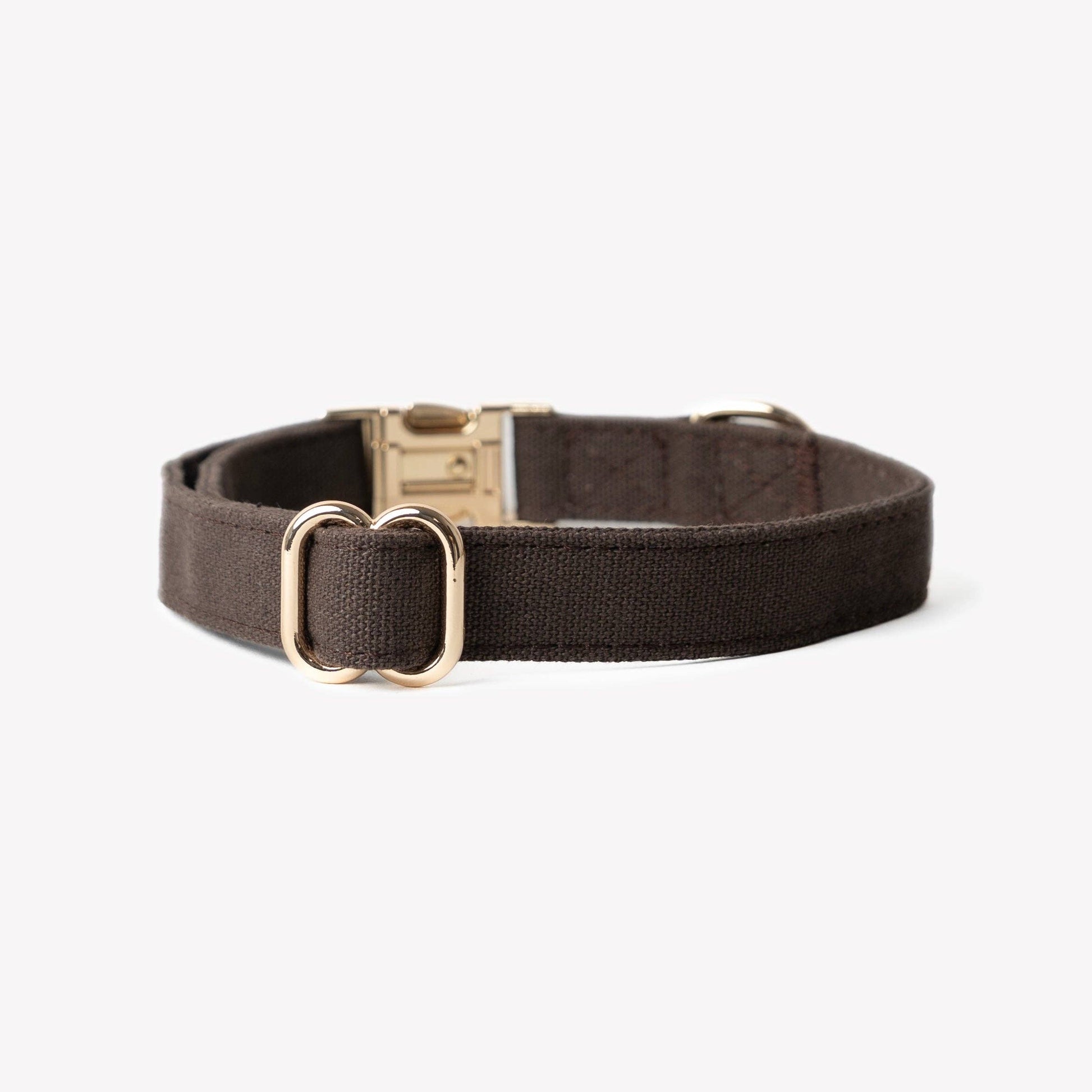 FURLOU – Hundehalsband aus Baumwoll-Canvas in Braun - OSSO BLU