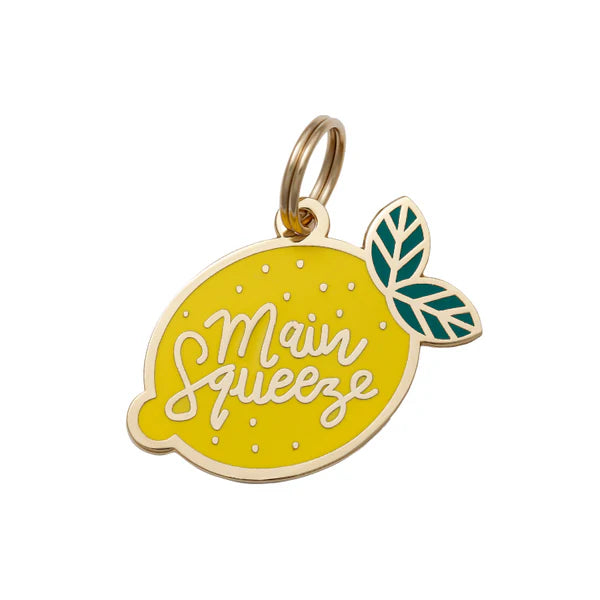 TWO TAILS PET COMPANY - Main Squeeze Pet ID Tag - OSSO BLU