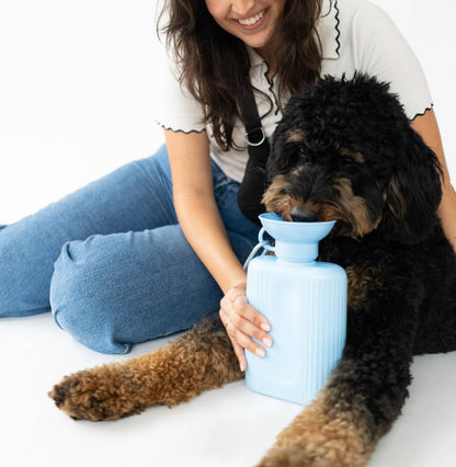 SPRINGLAND PETS – Hundereise-Wasserflasche Growler 1,3 L (ohne Silikon-Klappschale) - OSSO BLU