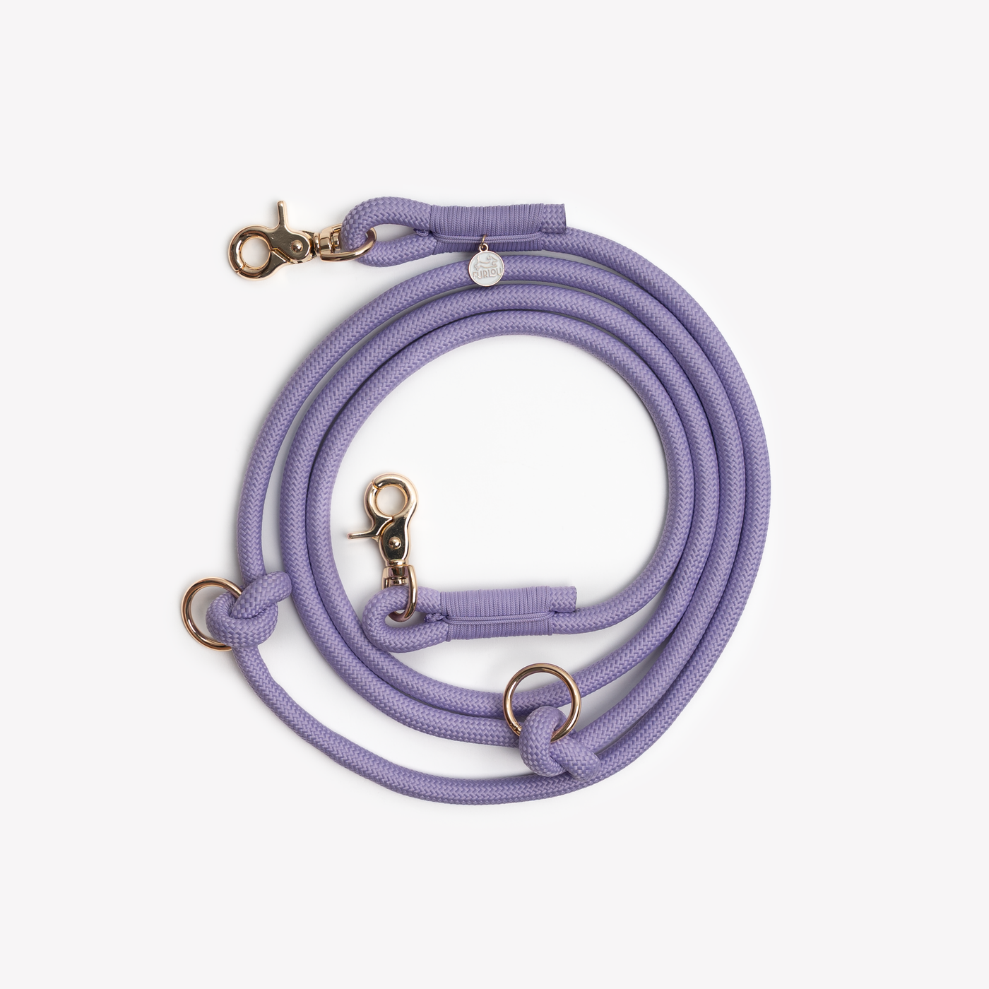 FURLOU - "Lavender" - Hands-free Dog Leash, Braided