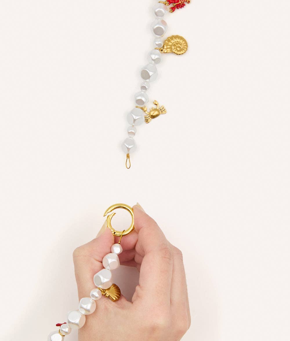 CAFIDE – Charm-Halsband Sira (Koralle) - OSSO BLU