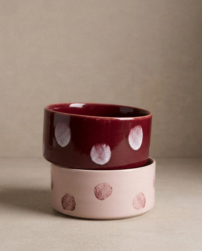 EGG BACK HOME – Pop Dots Hundenapf Rosa