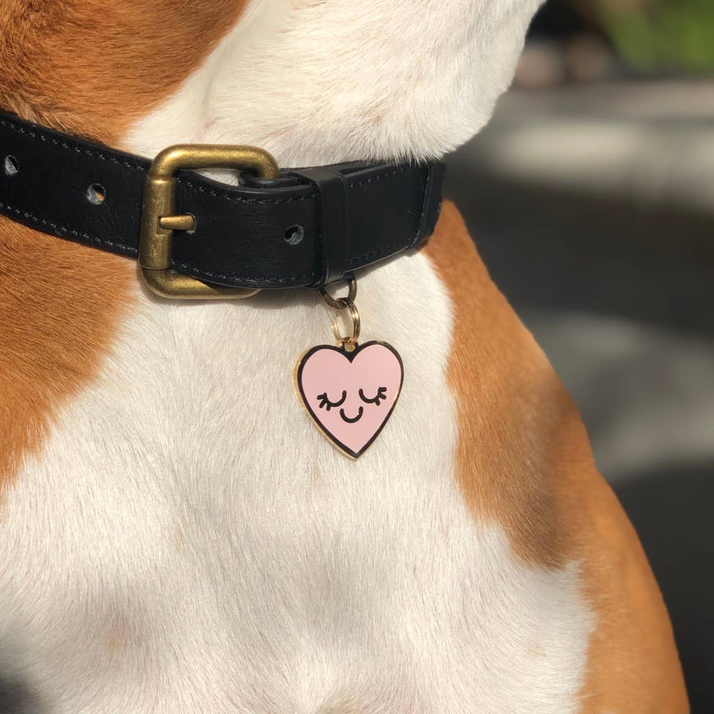 TWO TAILS PET COMPANY - Smiling Heart Pet ID Tag - OSSO BLU