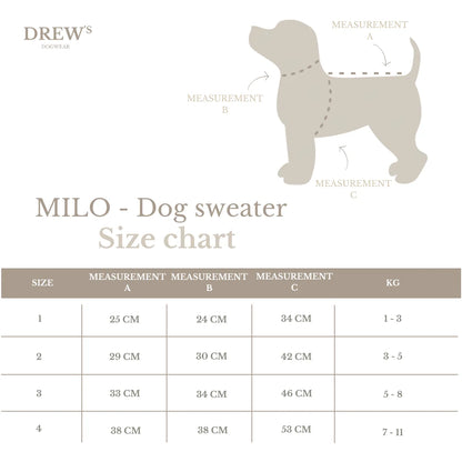DREW’S DOGWEAR - Milo Sherpa-Hundepullover – Olivgrün