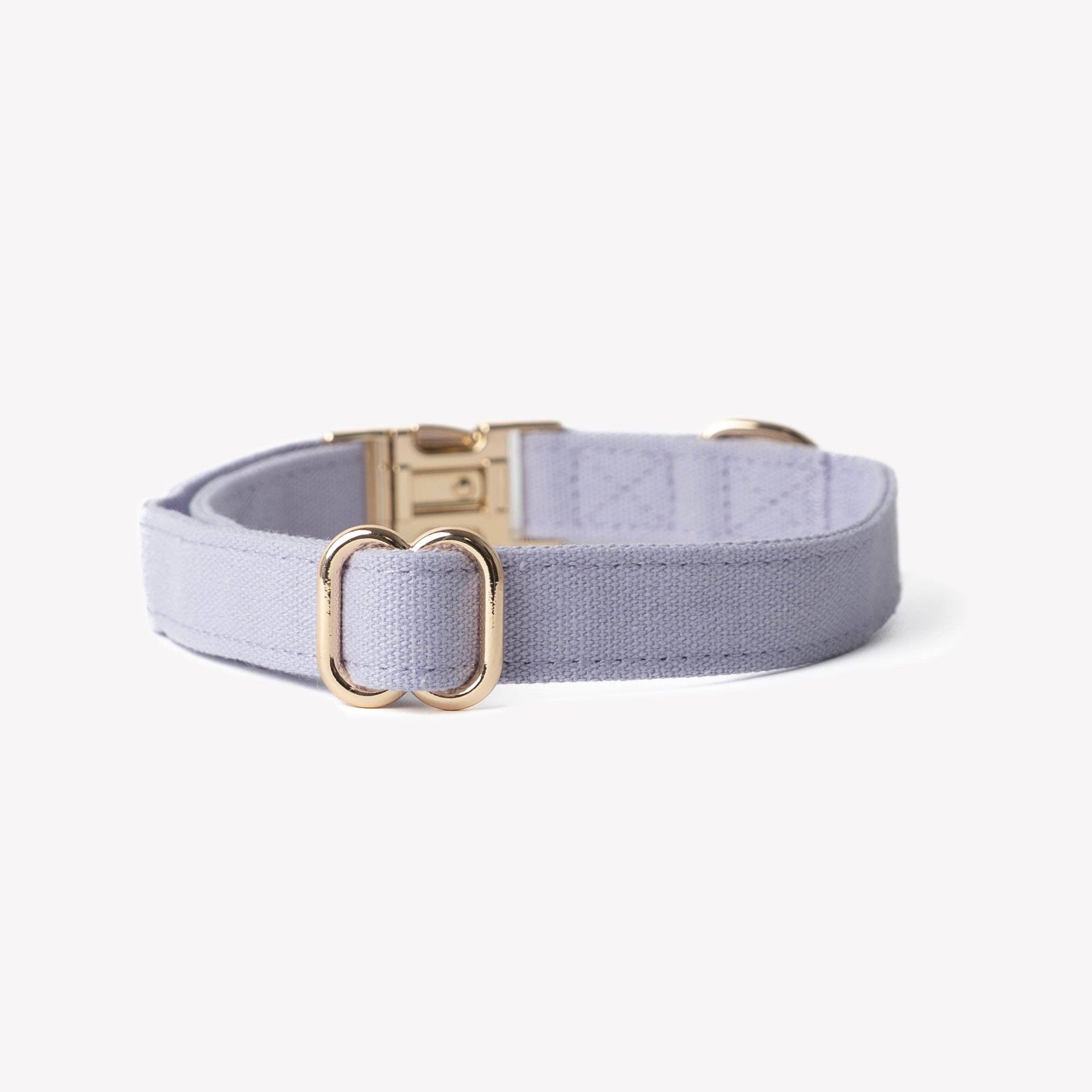 FURLOU – Hundehalsband aus Baumwoll-Canvas in Lavender - OSSO BLU