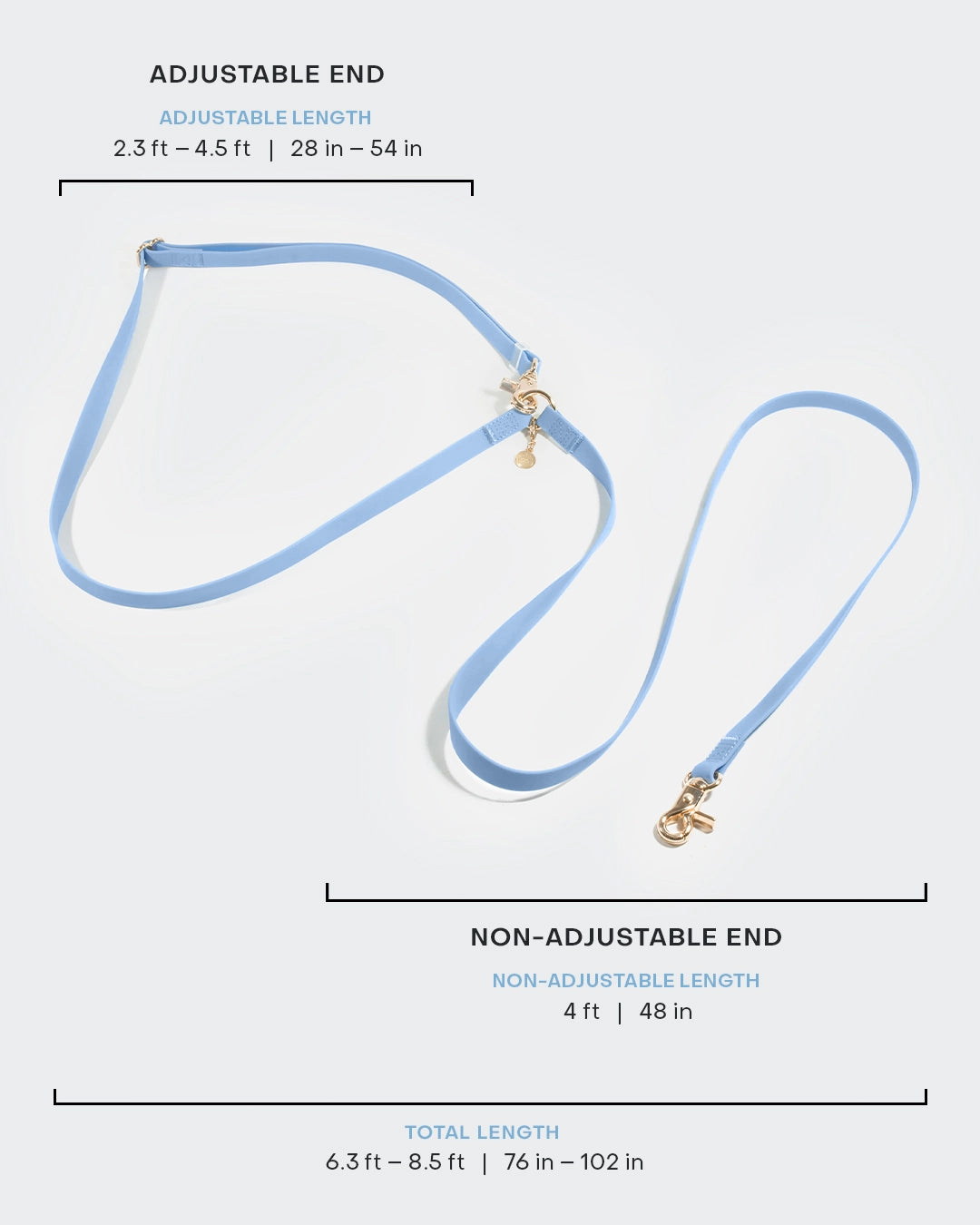 SUNNY TAILS - 4-in-1 Konvertierbare & Multifunktionale Hundeleine - Cherry Red