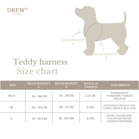 DREW'S DOGWEAR - Teddy Harness