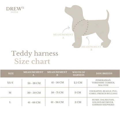 DREW'S DOGWEAR - Teddy Harness (beige)