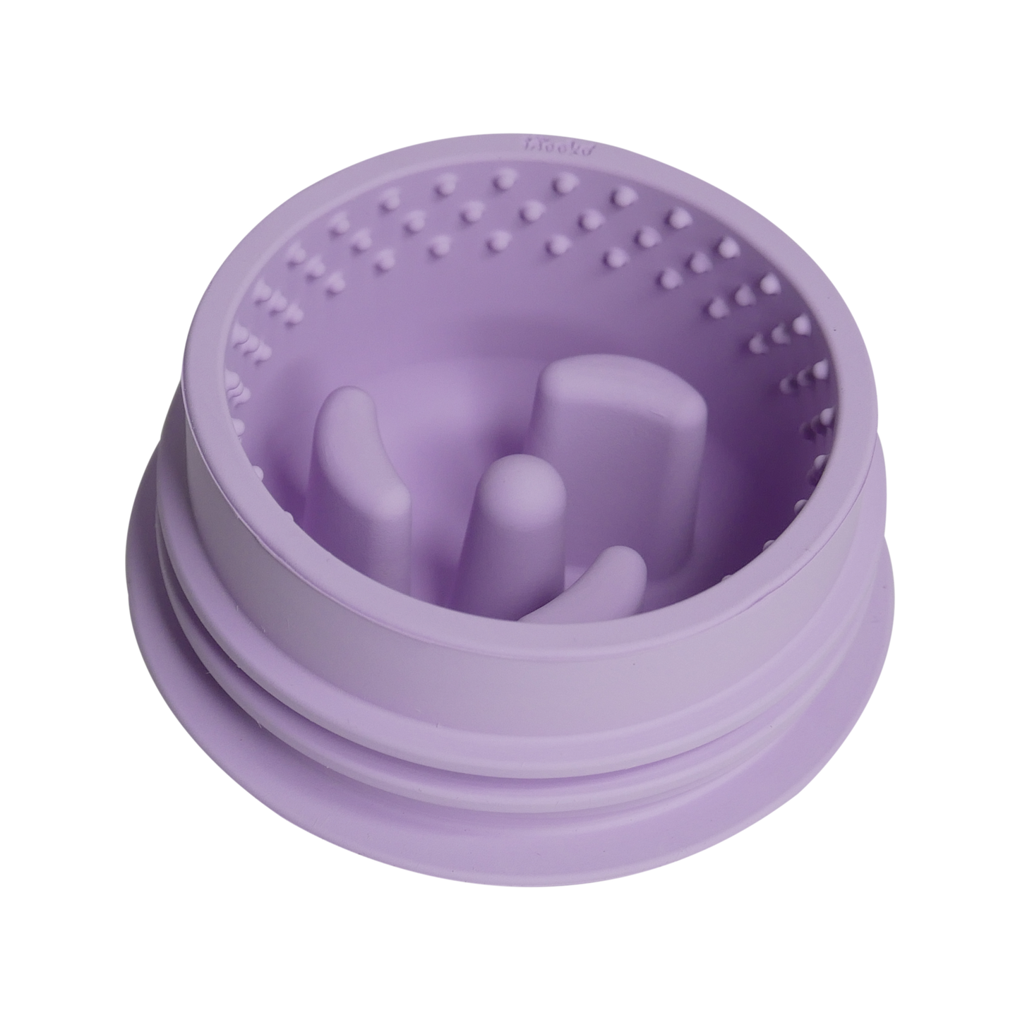 INOOKO – Yoomy Donut Schleckmatte & Beschäftigungsspielzeug für Hunde – Lavendel