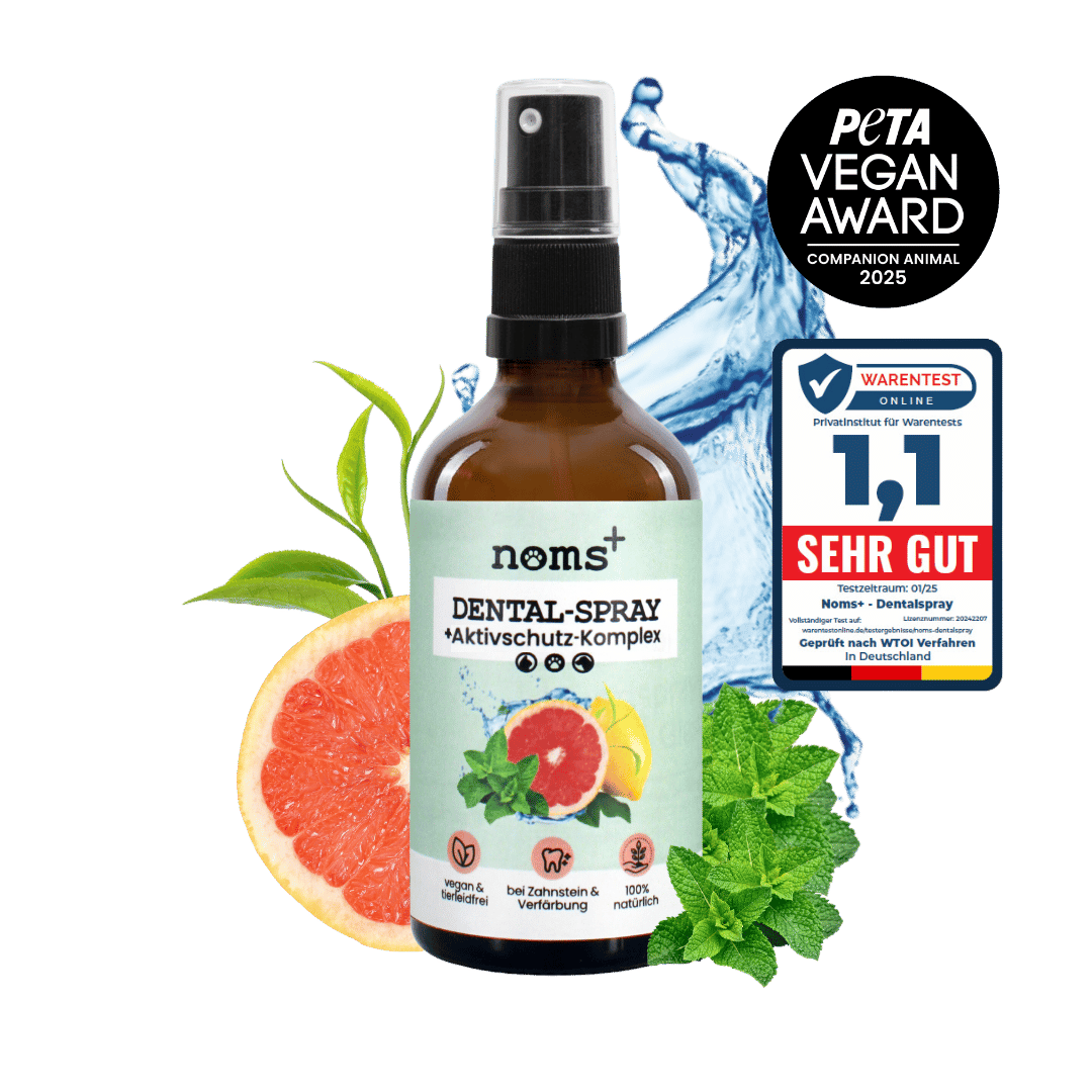 NOMS+ - Dentalspray für Hunde & Katzen – Natürliche Zahnpflege gegen Zahnstein & Mundgeruch