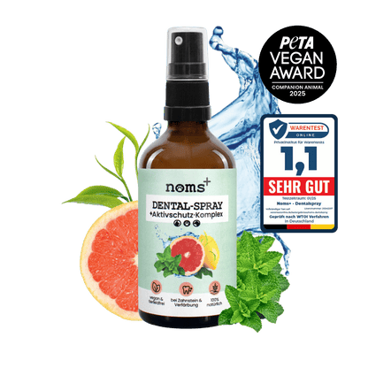 NOMS+ - Dentalspray für Hunde & Katzen – Natürliche Zahnpflege gegen Zahnstein & Mundgeruch