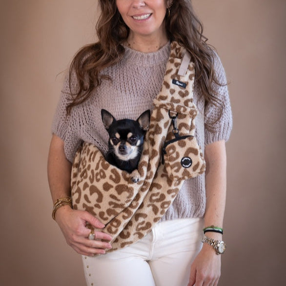 THE DOG LABEL - Teddy Bag – Leopard Cream