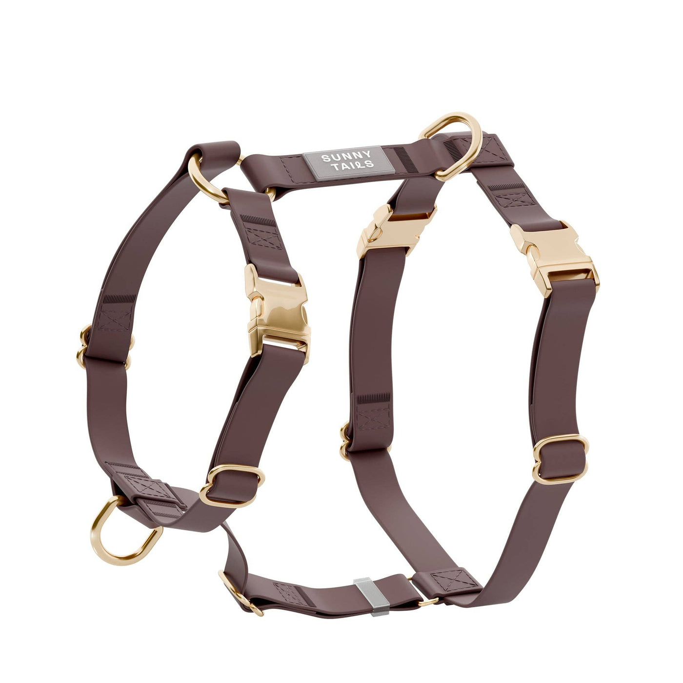 SUNNY TAILS - Waterproof Dog Harness - Espresso Brown