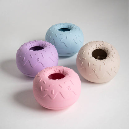 INOOKO – Yoomy Donut Schleckmatte & Beschäftigungsspielzeug für Hunde – Rosa