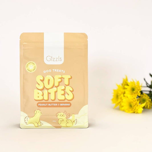 GIZZLS - Soft Hundeleckerli Erdnussbutter & Banane (300 g)