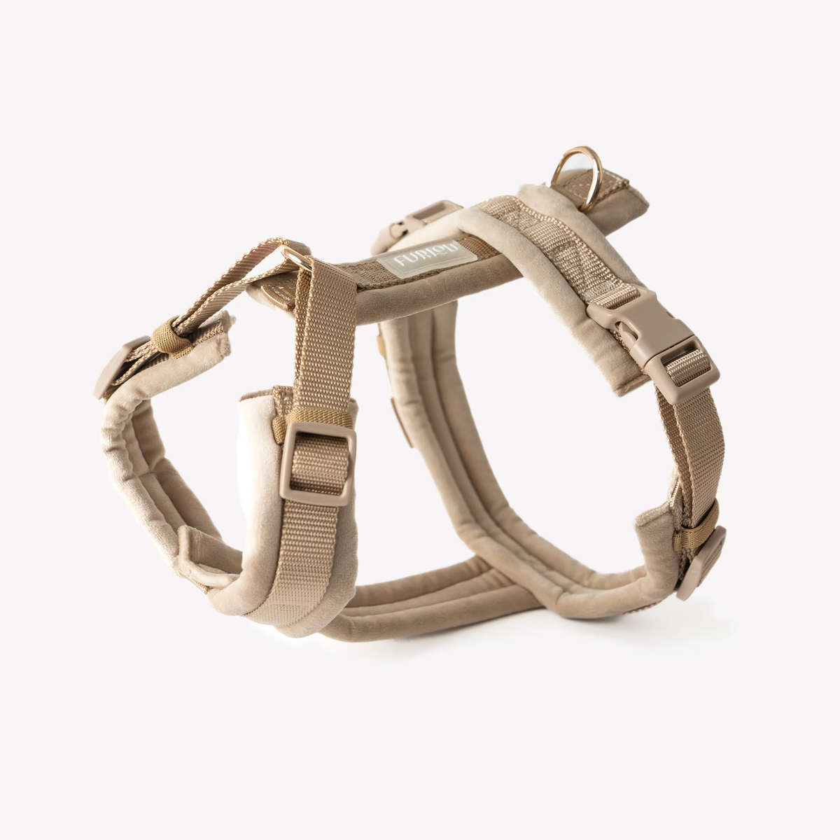 FURLOU – Samt Hundegeschirr Sand