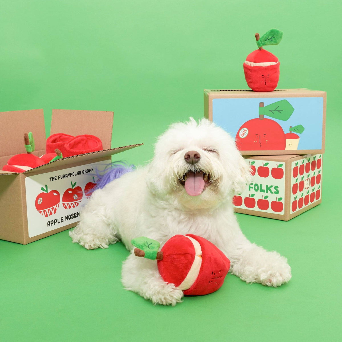 the furryfolks - Apple Nosework-Spielzeug für Hunde - OSSO BLU