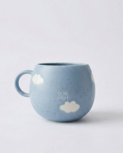 EGG BACK HOME - Cloud-Becher „Hunde-Mama“ – 500 ml | Handgefertigter Steingut-Becher