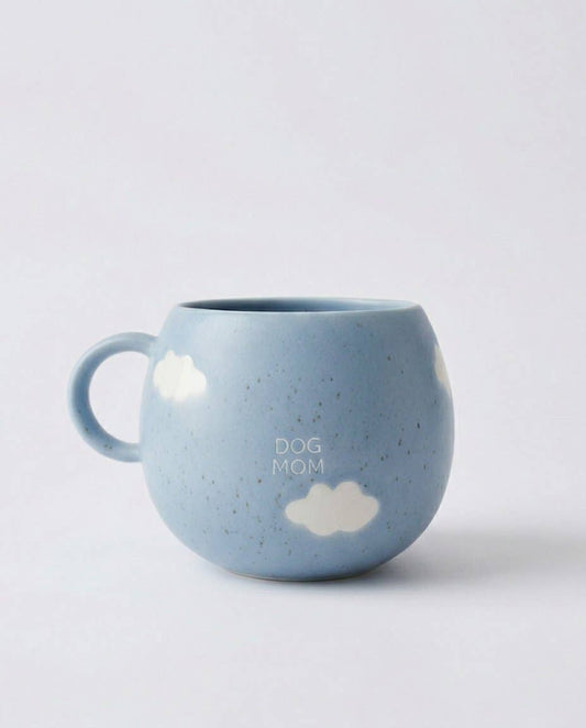 EGG BACK HOME - Cloud-Becher „Hunde-Mama“ – 500 ml | Handgefertigter Steingut-Becher - OSSO BLU
