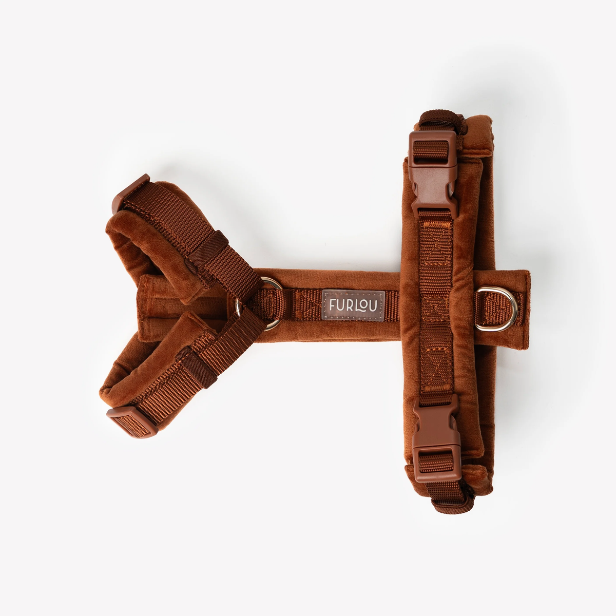 FURLOU – Samt Hundegeschirr Clay