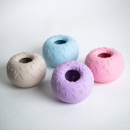 INOOKO – Yoomy Donut Schleckmatte & Beschäftigungsspielzeug für Hunde – Blau