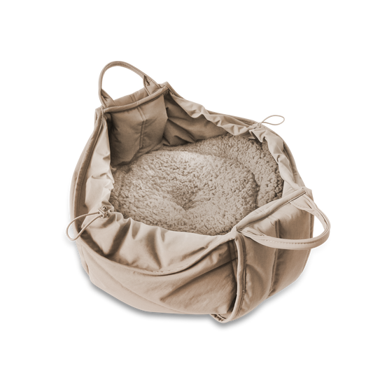LAMBWOLF COLLECTIVE - OLLA Tragetasche für Hunde – Camel - OSSO BLU