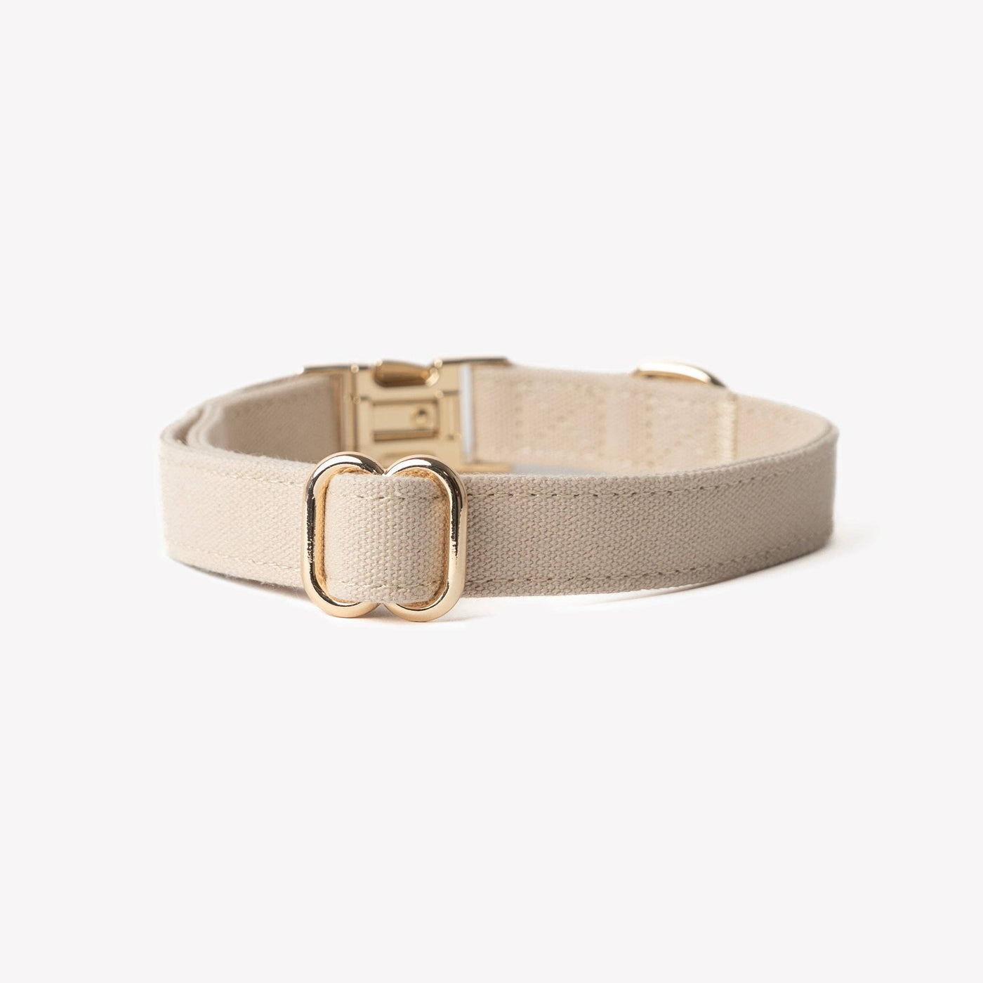 FURLOU – Cotton Canvas Dog Collar in Tan
