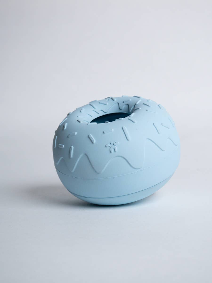 INOOKO – Yoomy Donut Schleckmatte & Beschäftigungsspielzeug für Hunde – Blau