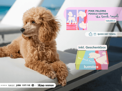 LUMIIES – Schnelltrocknendes Mikrofasertuch für Hunde - Pudel - OSSO BLU