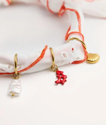 CAFIDE – Charm Set „Koralle Sira“ (7 Stück) - OSSO BLU