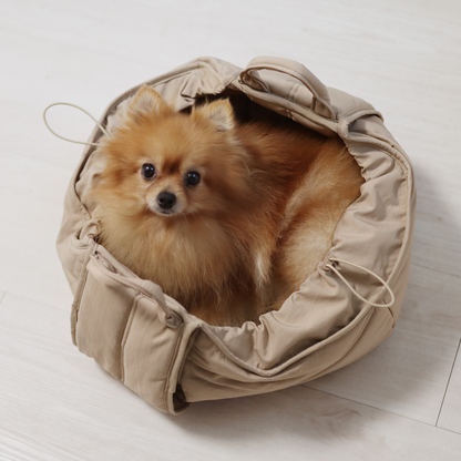 LAMBWOLF COLLECTIVE - OLLA Tragetasche für Hunde – Camel - OSSO BLU