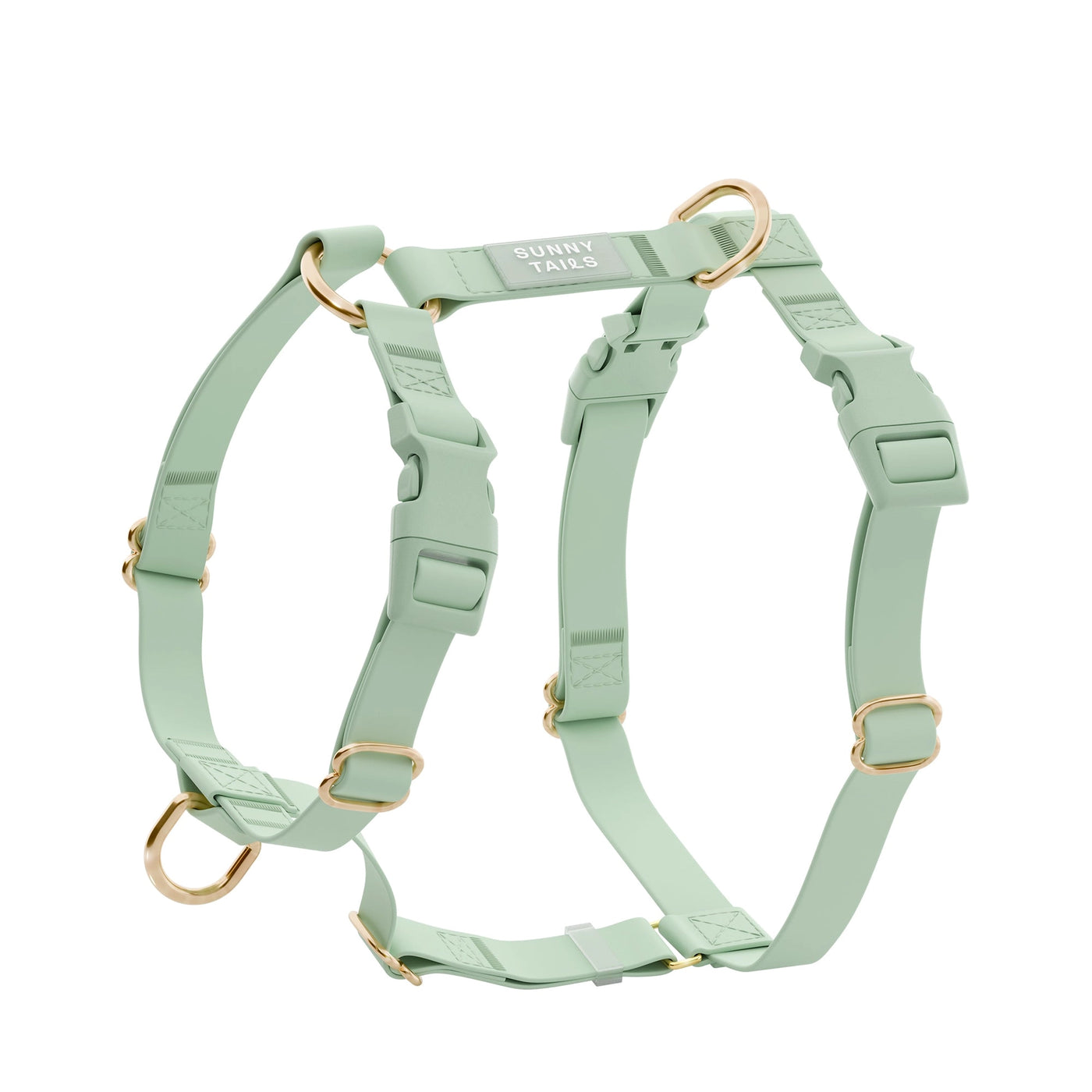 SUNNY TAILS - Waterproof Dog Harness - Pistachio Green
